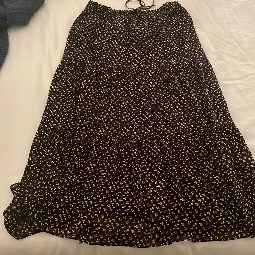 Madewell Georgette Tiered Maxi Skirt